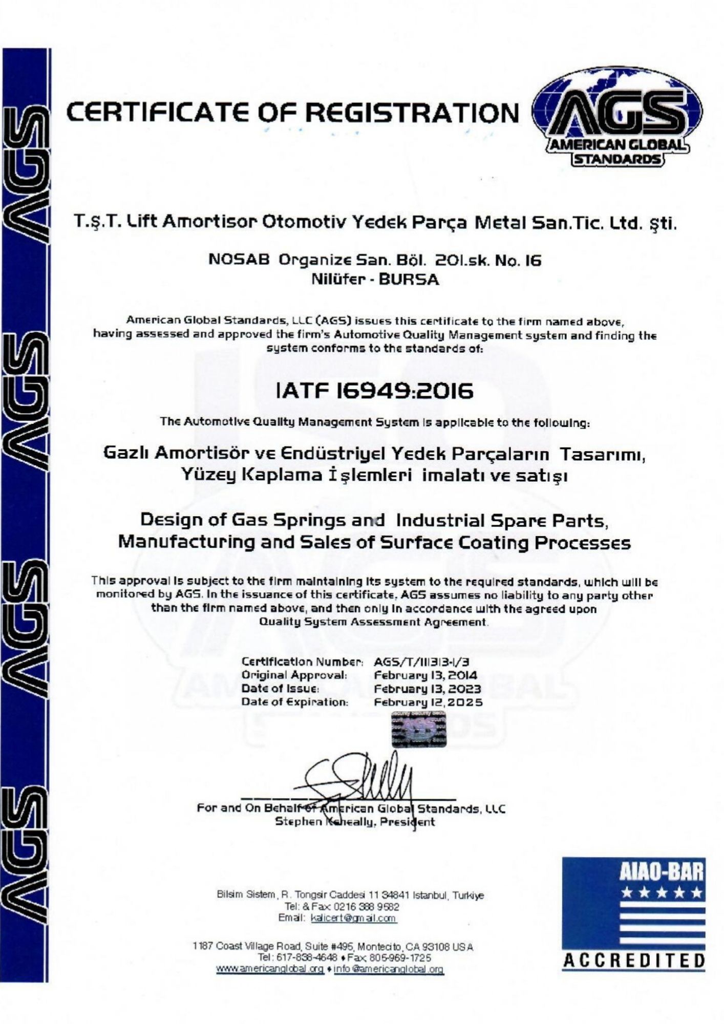 IATF 16949:2016